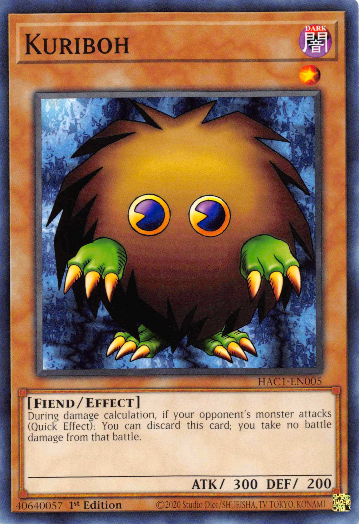 Kuriboh [HAC1-EN005] Common | Tables and Towers