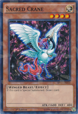 Sacred Crane [BP03-EN010] Shatterfoil Rare | Tables and Towers