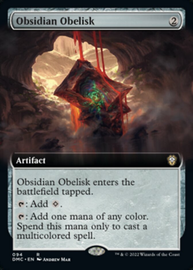 Obsidian Obelisk (Extended Art) [Dominaria United Commander] | Tables and Towers