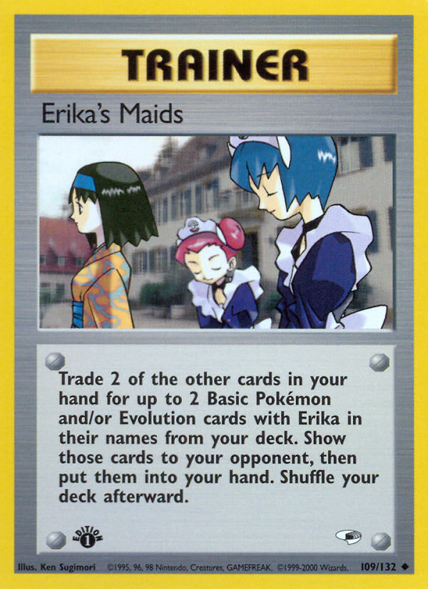 Erika's Maids (109/132) [Gym Heroes 1st Edition] | Tables and Towers