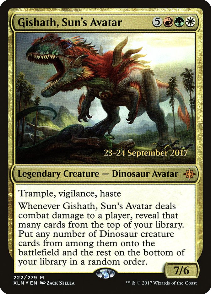 Gishath, Sun's Avatar [Ixalan Prerelease Promos] | Tables and Towers