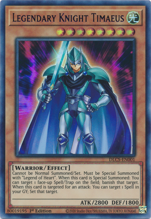 Legendary Knight Timaeus (Blue) [DLCS-EN001] Ultra Rare | Tables and Towers