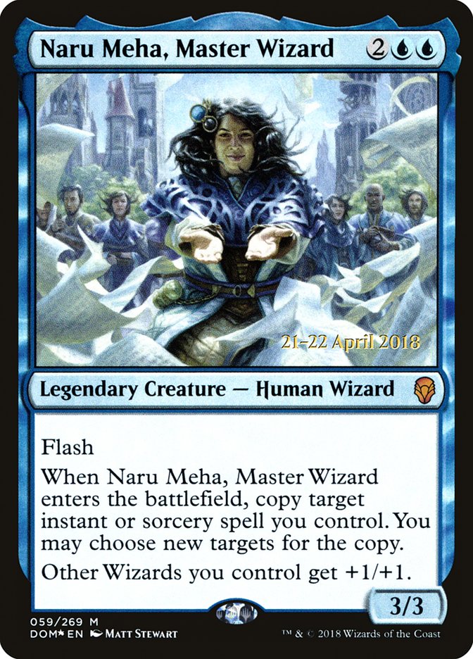 Naru Meha, Master Wizard [Dominaria Prerelease Promos] | Tables and Towers