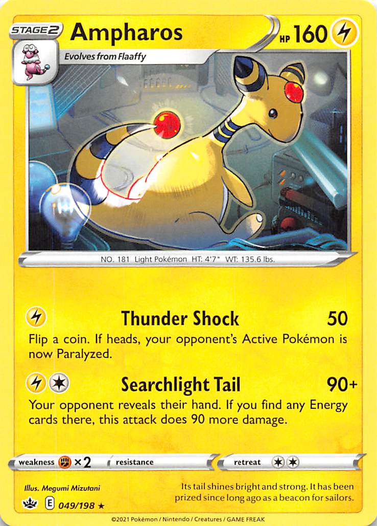 Ampharos (049/198) [Sword & Shield: Chilling Reign] | Tables and Towers