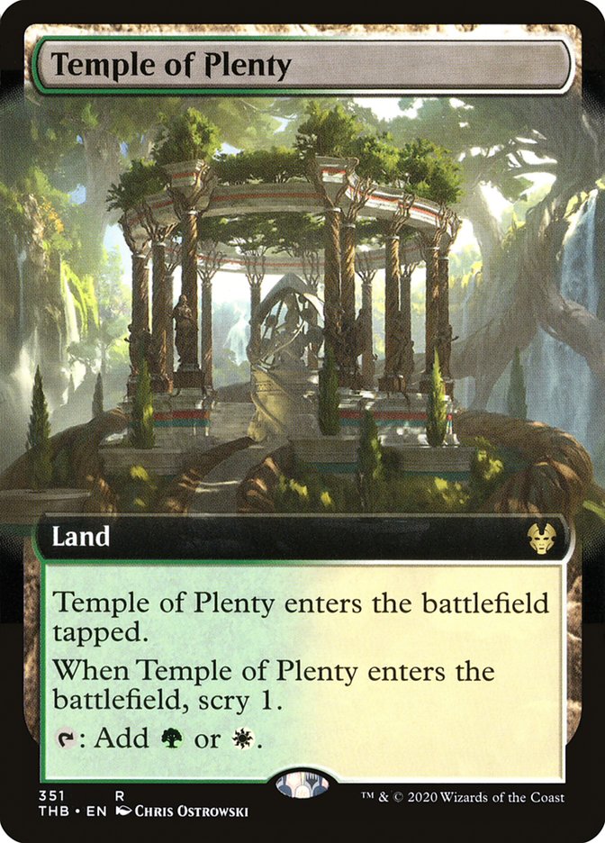 Temple of Plenty (Extended Art) [Theros Beyond Death] | Tables and Towers