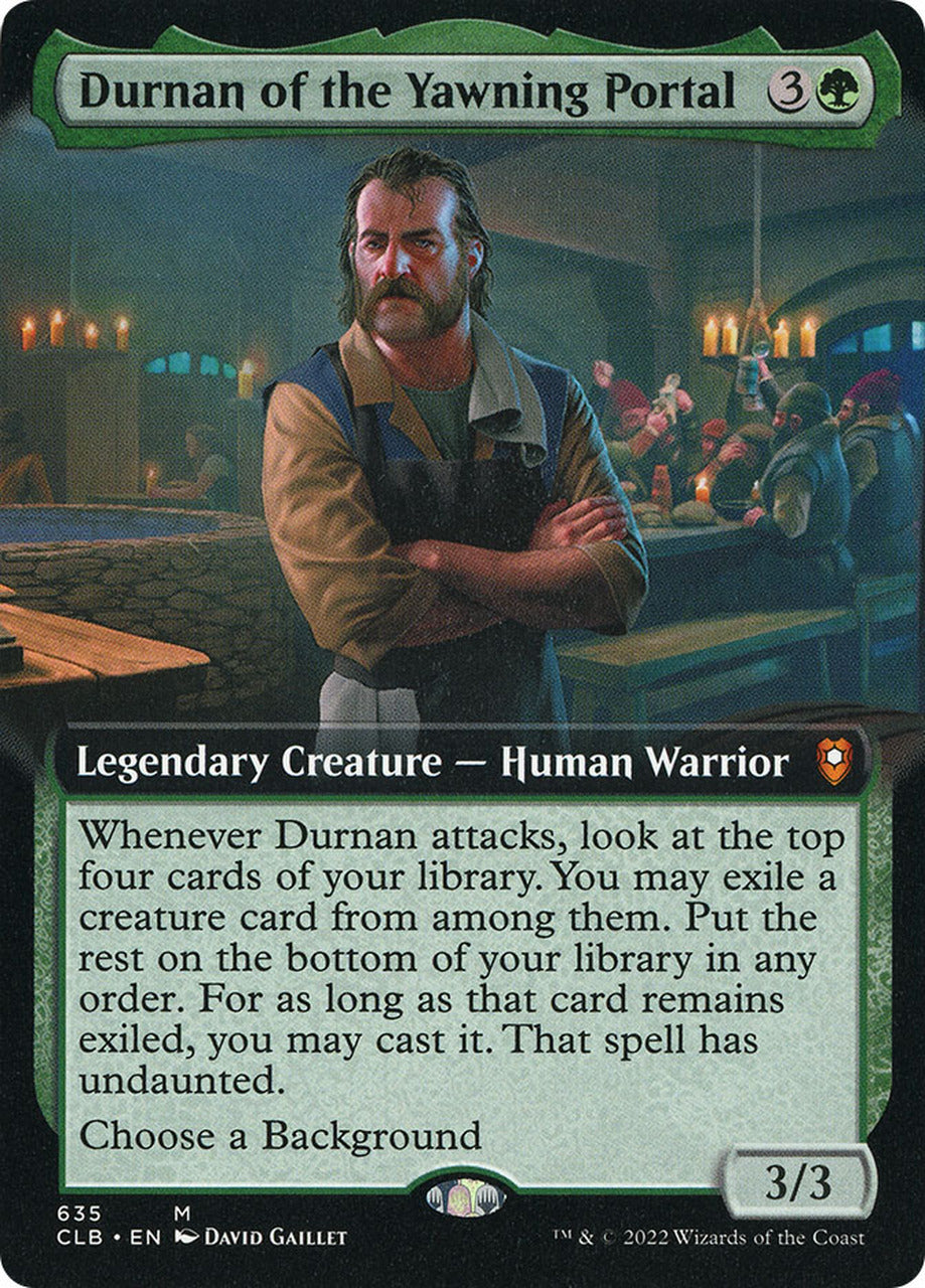 Durnan of the Yawning Portal (Extended Art) [Commander Legends: Battle for Baldur's Gate] | Tables and Towers