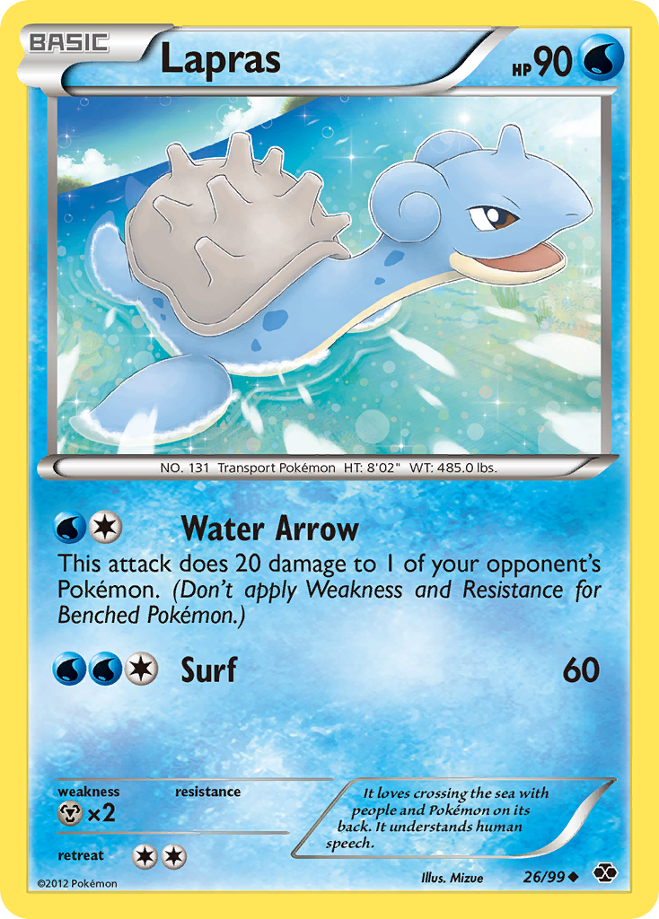 Lapras (26/99) [Black & White: Next Destinies] | Tables and Towers