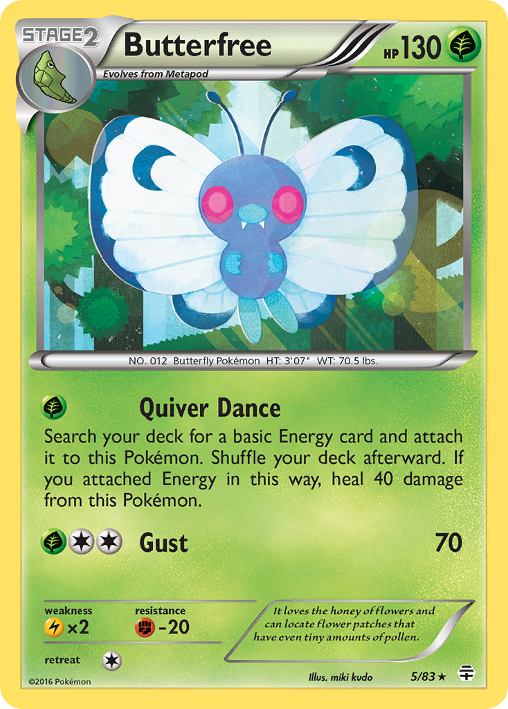 Butterfree (5/83) [XY: Generations] | Tables and Towers