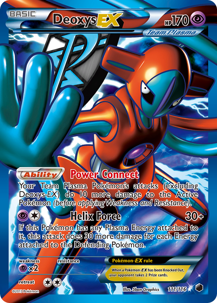 Deoxys EX (111/116) [Black & White: Plasma Freeze] | Tables and Towers