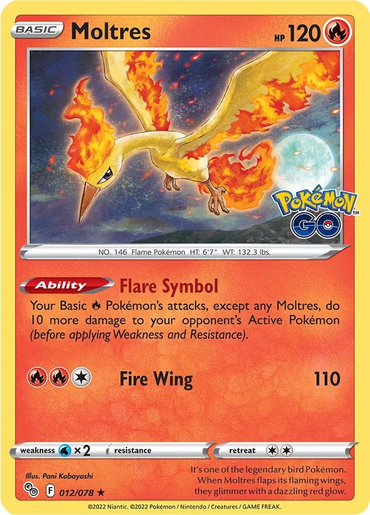 Moltres (012/078) [Pokémon GO] | Tables and Towers