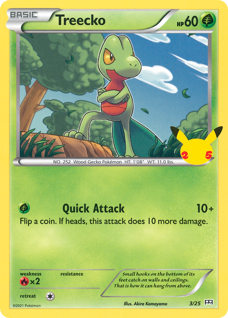 Treecko (3/25) [McDonald's 25th Anniversary] | Tables and Towers