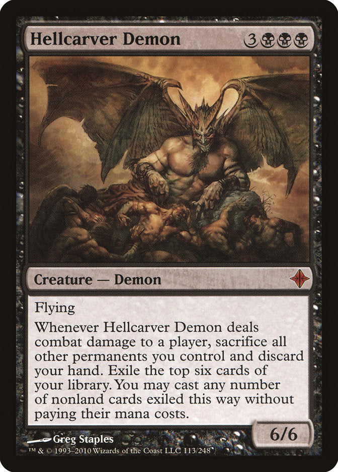 Hellcarver Demon [Rise of the Eldrazi] | Tables and Towers