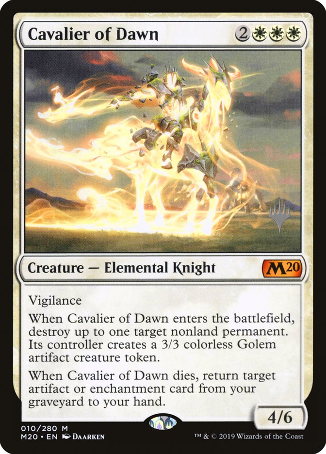 Cavalier of Dawn (Promo Pack) [Core Set 2020 Promos] | Tables and Towers