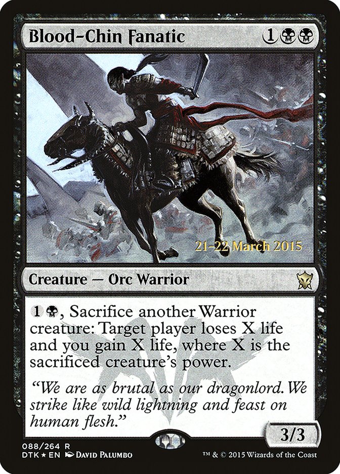 Blood-Chin Fanatic [Dragons of Tarkir Prerelease Promos] | Tables and Towers