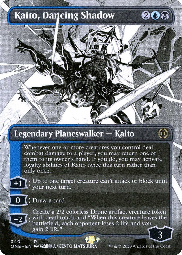 Kaito, Dancing Shadow (Borderless Manga) [Phyrexia: All Will Be One] | Tables and Towers