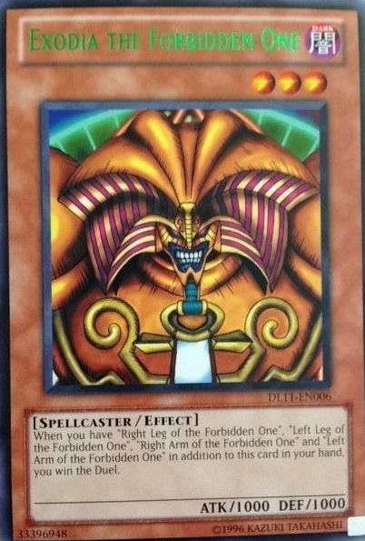 Exodia the Forbidden One (Green) [DL11-EN006] Rare | Tables and Towers