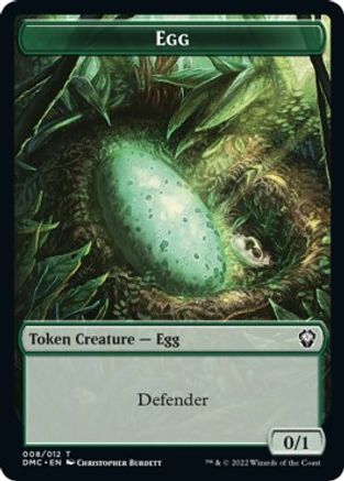 Snake // Egg Double-Sided Token [Dominaria United Commander Tokens] | Tables and Towers