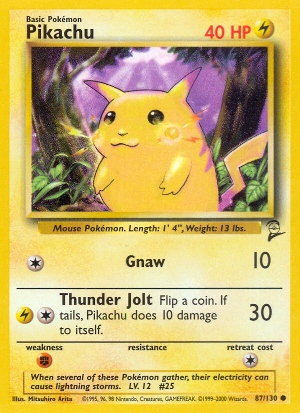 Pikachu (87/130) [Base Set 2] | Tables and Towers