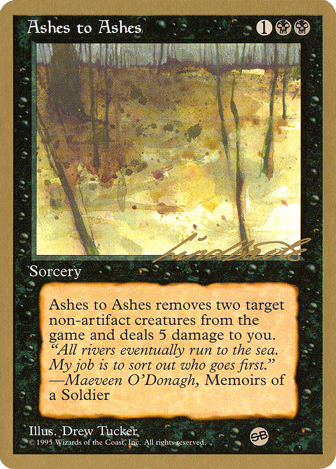 Ashes to Ashes (Leon Lindback) (SB) [Pro Tour Collector Set] | Tables and Towers