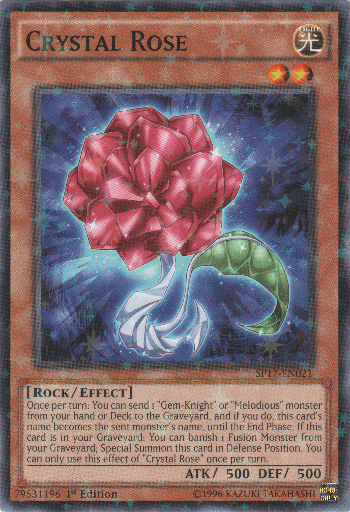 Crystal Rose [SP17-EN021] Starfoil Rare | Tables and Towers