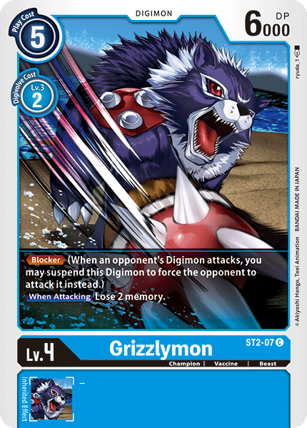 Grizzlymon [ST2-07] [Starter Deck: Cocytus Blue] | Tables and Towers