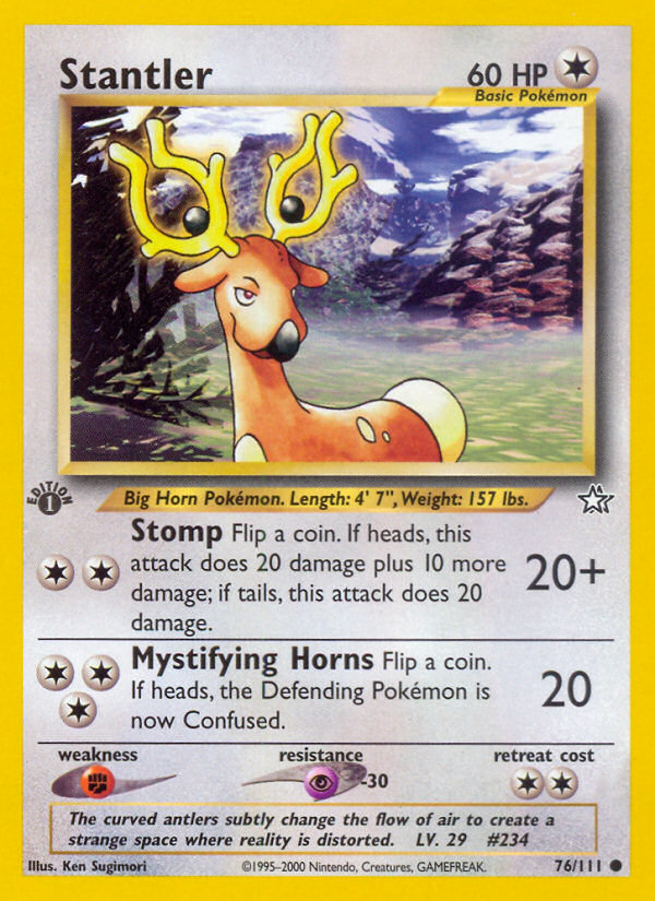 Stantler (76/111) [Neo Genesis 1st Edition] | Tables and Towers