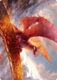 Goldspan Dragon Art Card [Kaldheim Art Series] | Tables and Towers