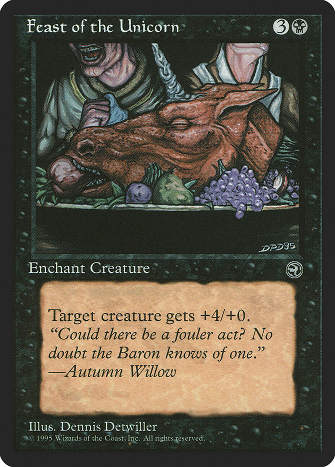 Feast of the Unicorn (Autumn Willow Flavor Text) [Homelands] | Tables and Towers