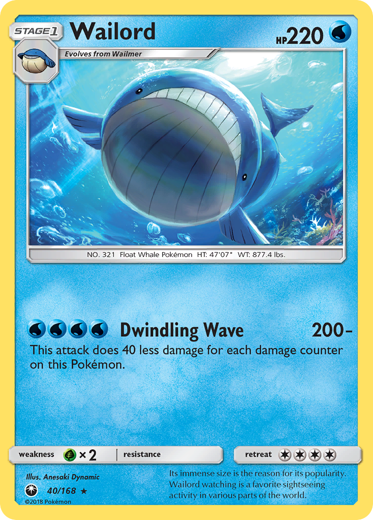 Wailord (40/168) [Sun & Moon: Celestial Storm] | Tables and Towers