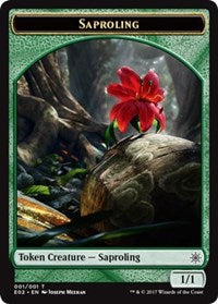 Saproling // Treasure (010) Double-Sided Token [Explorers of Ixalan Tokens] | Tables and Towers