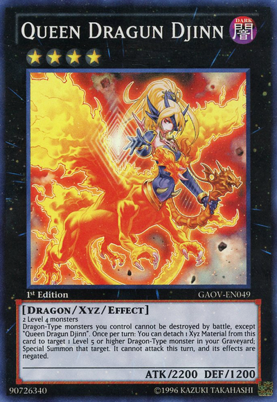 Queen Dragun Djinn [GAOV-EN049] Super Rare | Tables and Towers