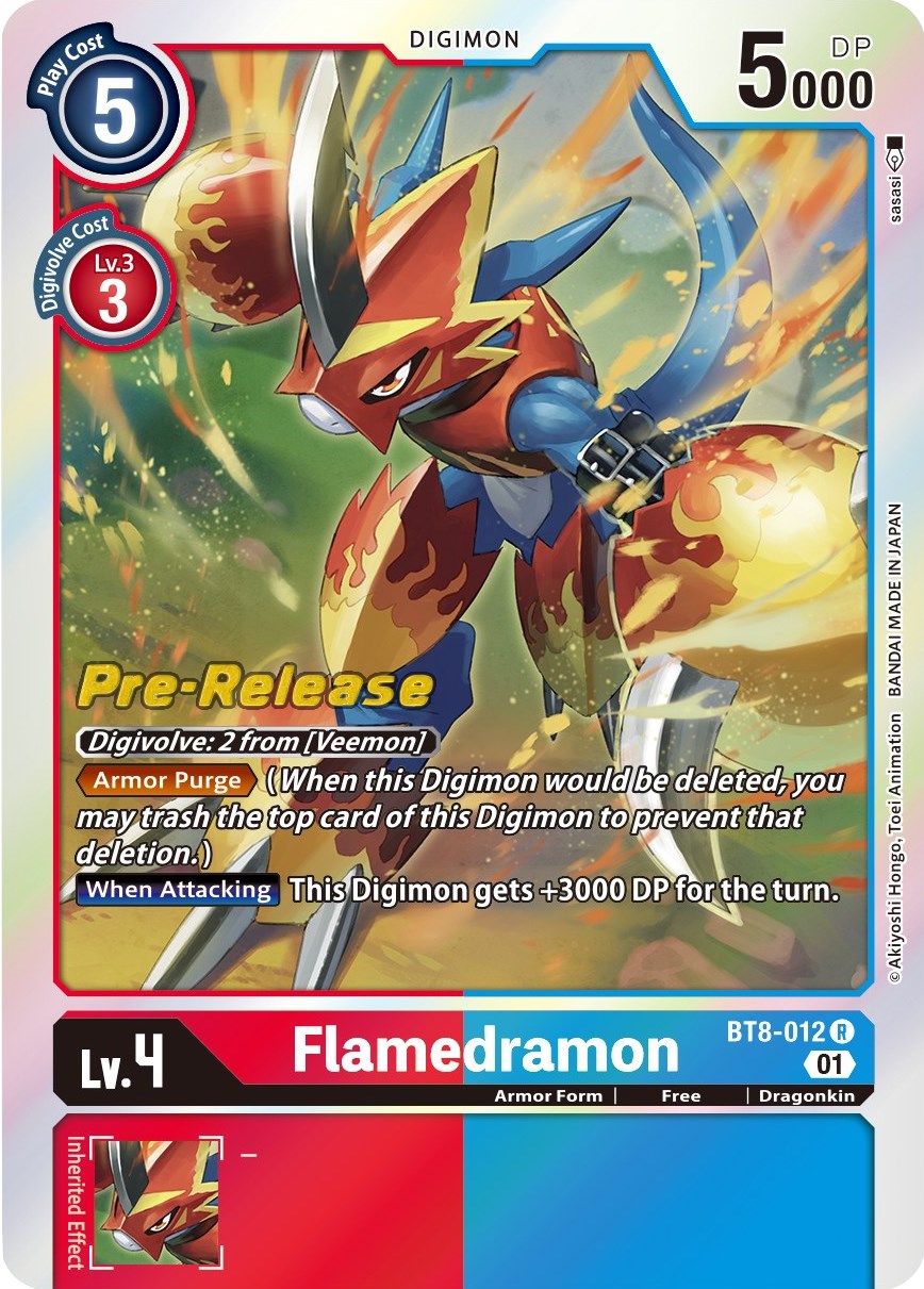 Flamedramon [BT8-012] [New Awakening Pre-Release Cards] | Tables and Towers