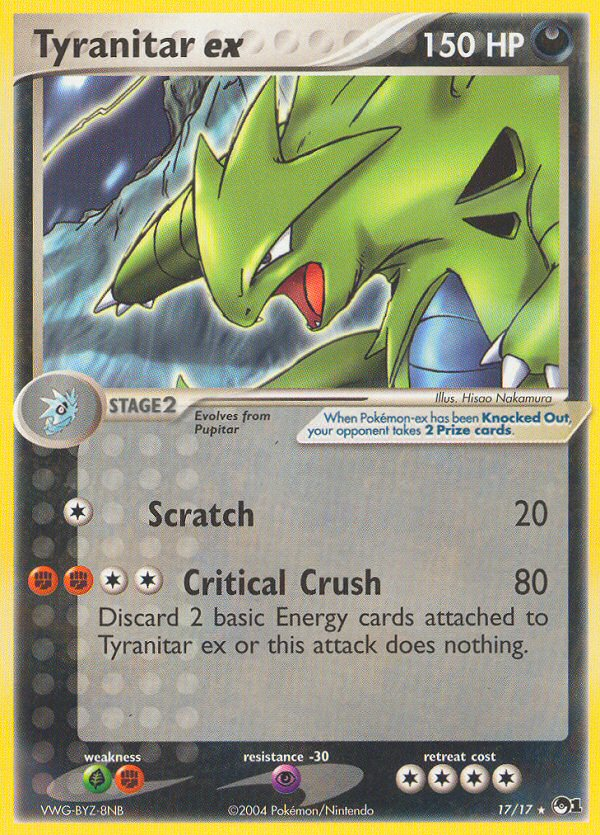 Tyranitar ex (17/17) [POP Series 1] | Tables and Towers