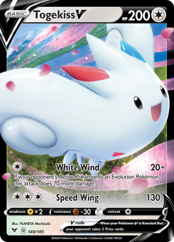 Togekiss V (140/185) [Sword & Shield: Vivid Voltage] | Tables and Towers