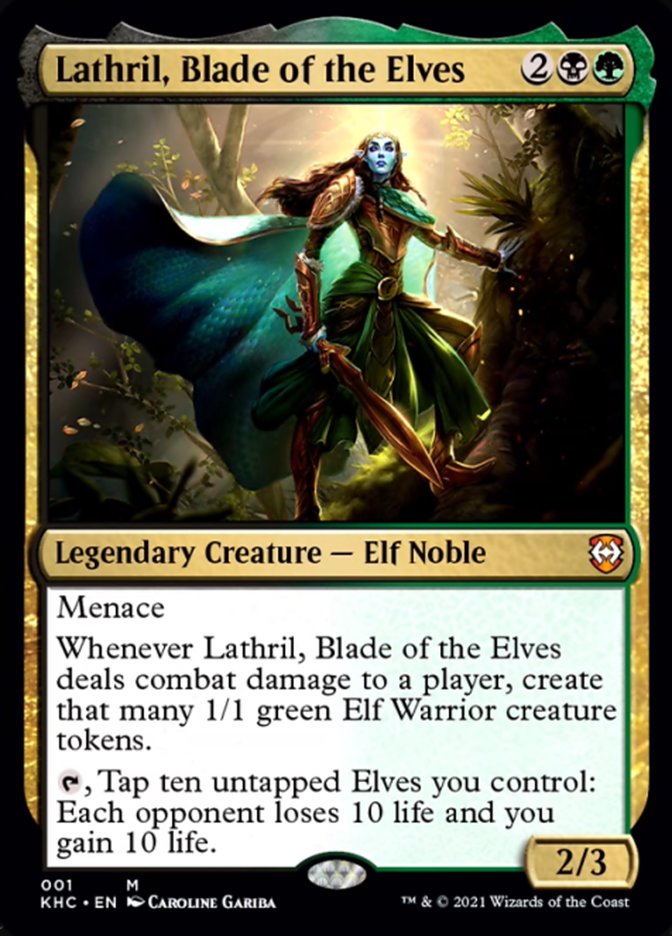 Lathril, Blade of the Elves [Kaldheim Commander] | Tables and Towers