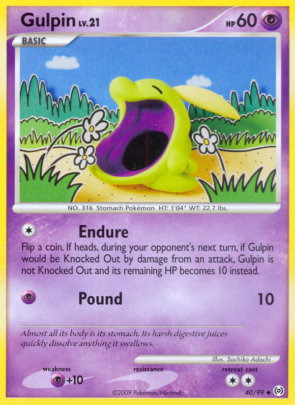 Gulpin (40/99) [Platinum: Arceus] | Tables and Towers