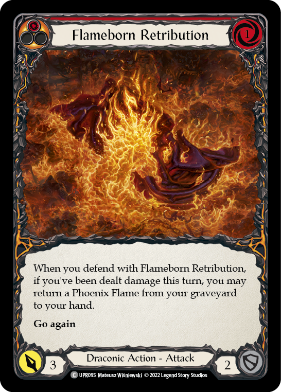 Flameborn Retribution [UPR095] (Uprising)  Rainbow Foil | Tables and Towers