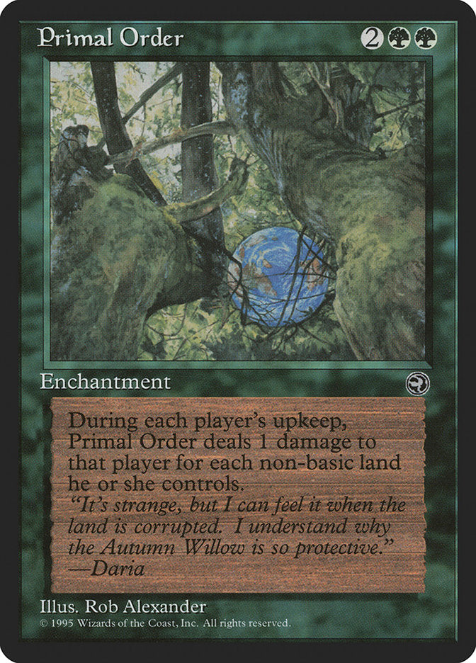 Primal Order [Homelands] | Tables and Towers