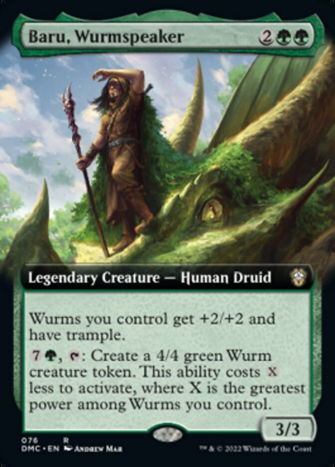 Baru, Wurmspeaker (Extended Art) [Dominaria United Commander] | Tables and Towers