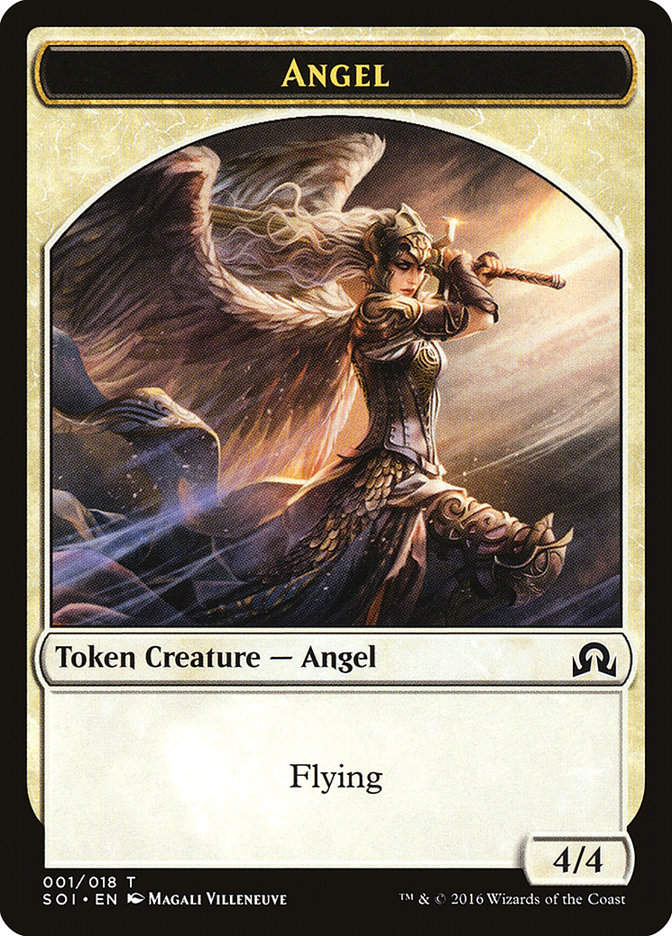 Angel Token [Shadows over Innistrad Tokens] | Tables and Towers