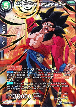 SS4 Son Goku, Conqueror of Evil (BT11-126) [Vermilion Bloodline 2nd Edition] | Tables and Towers