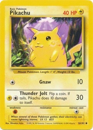 Pikachu (58/102) [Base Set Unlimited] | Tables and Towers