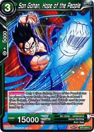 Son Gohan, Hope of the People (BT7-054) [Assault of the Saiyans] | Tables and Towers