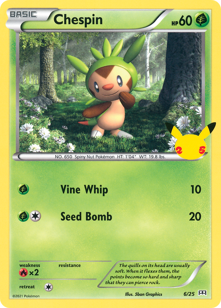 Chespin (6/25) [McDonald's 25th Anniversary] | Tables and Towers