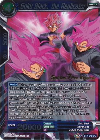 Goku Black, the Replicator (BT7-042_PR) [Assault of the Saiyans Prerelease Promos] | Tables and Towers