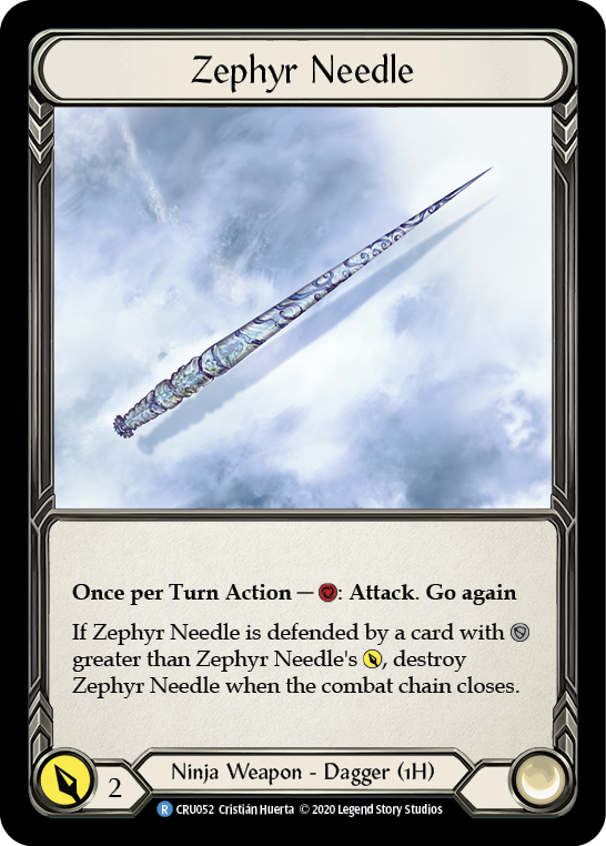 Zephyr Needle [CRU052] (Crucible of War)  1st Edition Normal | Tables and Towers