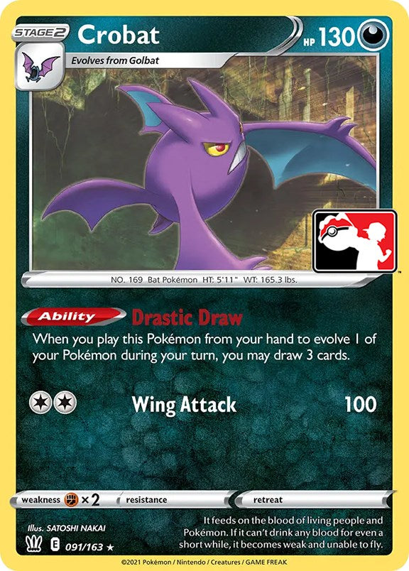 Crobat (091/163) [Prize Pack Series One] | Tables and Towers