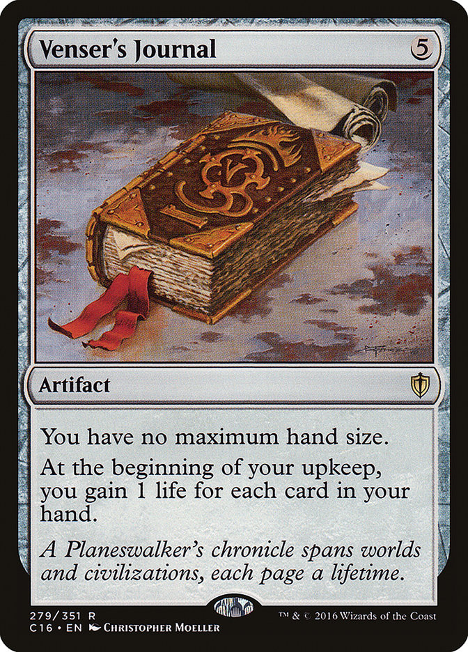 Venser's Journal [Commander 2016] | Tables and Towers