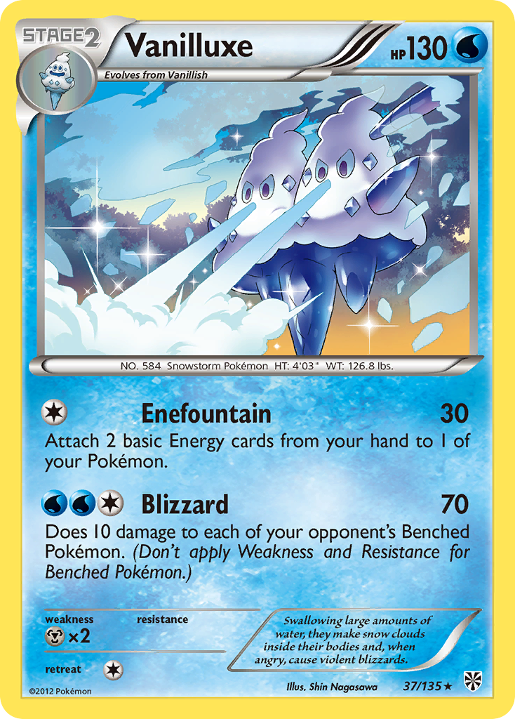 Vanilluxe (37/135) [Black & White: Plasma Storm] | Tables and Towers