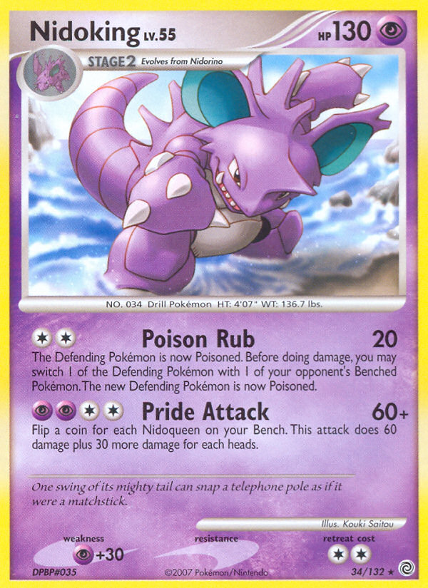 Nidoking (34/132) [Diamond & Pearl: Secret Wonders] | Tables and Towers